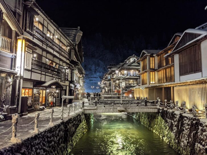 銀山温泉の夜景3